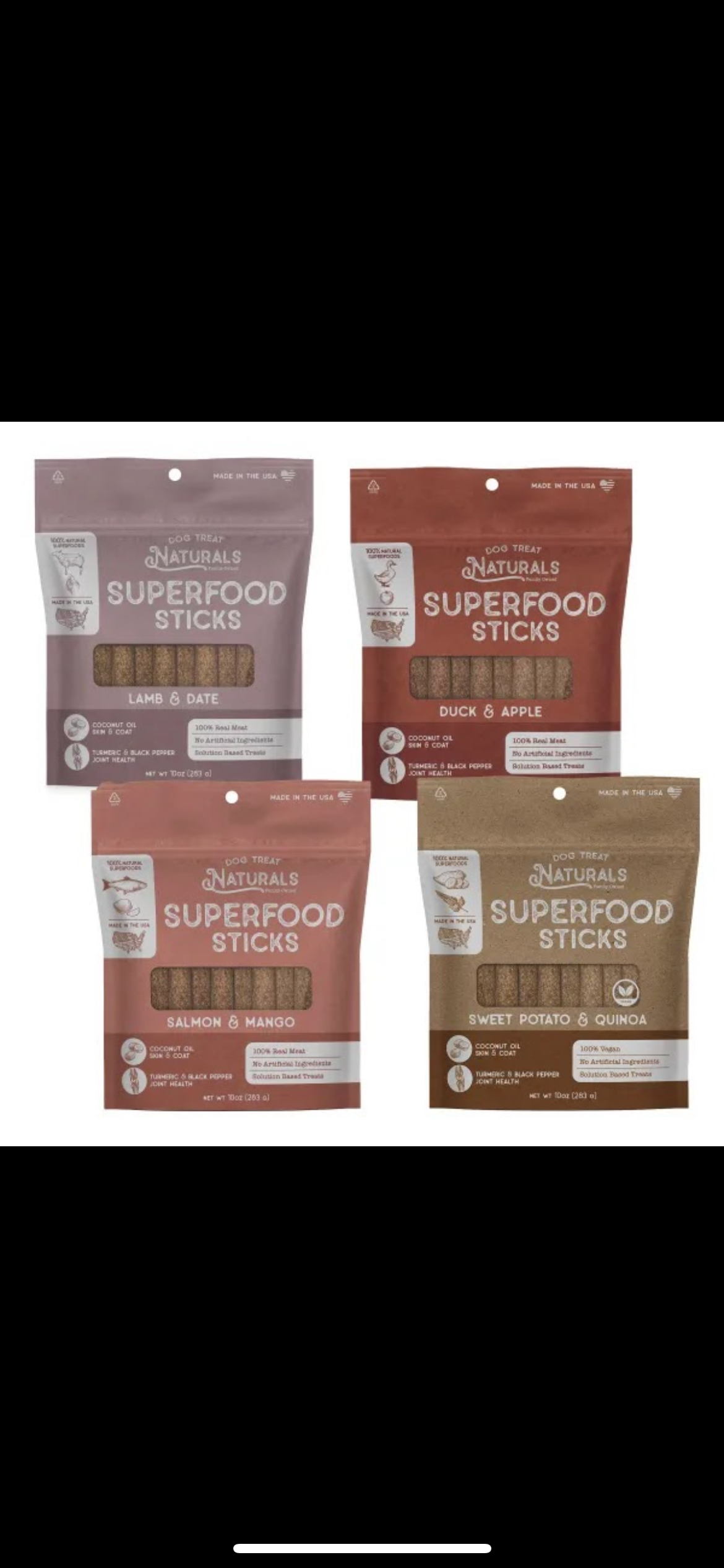 Dog Treat Naturals Superfood Sticks