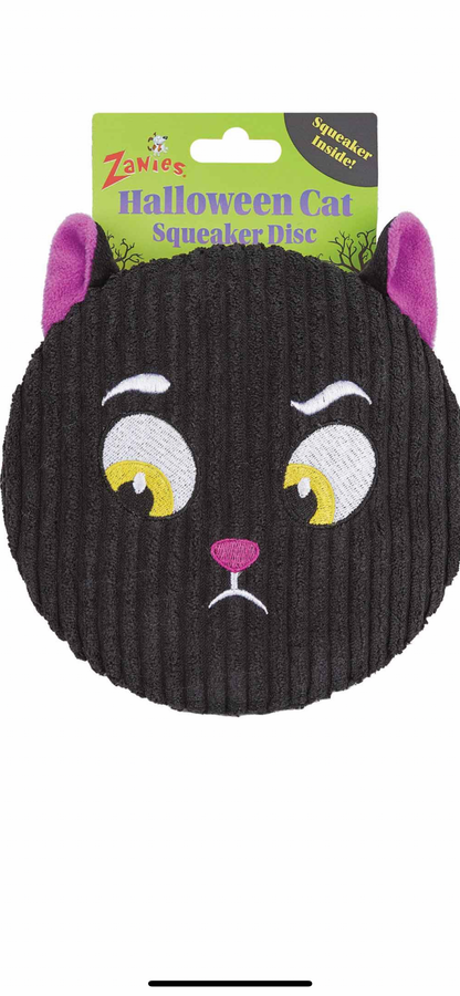 Zanies Halloween Cat Squeaker Disc Toy