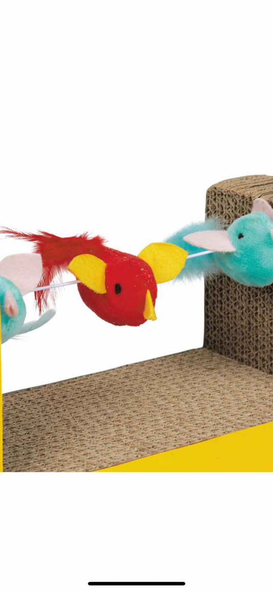 Pet Park Blvd Cat Scratcher With Birds