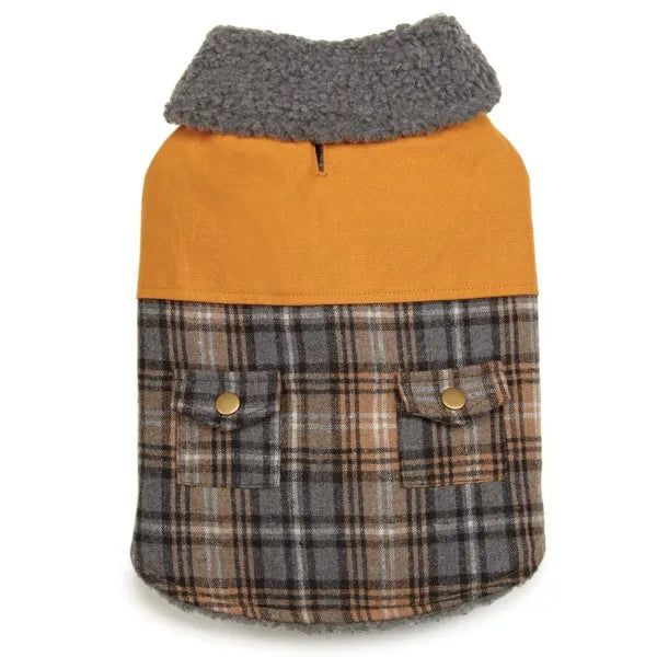 Zack & Zoey ThermaPet Plaid Duck Coats