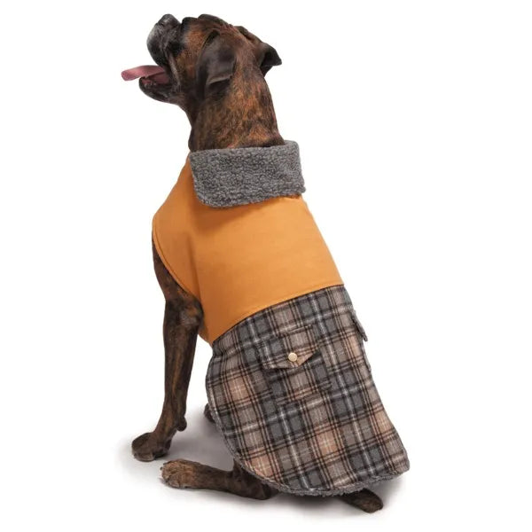 Zack & Zoey ThermaPet Plaid Duck Coats