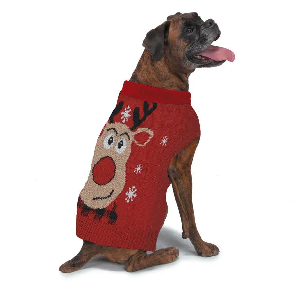 Zack & Zoey Red Reindeer Holiday Sweaters