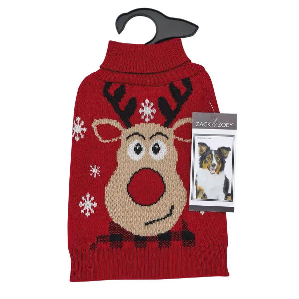 Zack & Zoey Red Reindeer Holiday Sweaters