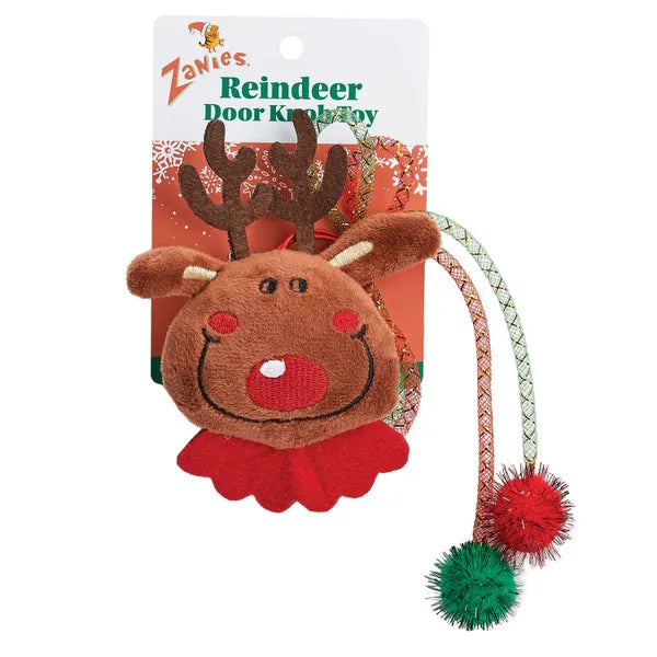 Zanies Reindeer Door Knob Cat Toy