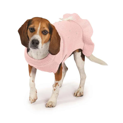 Casual Canine Pink & Pearls Sweater Dresses