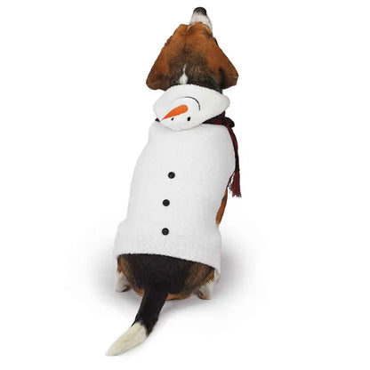 Casual Canine Chilly Snowman Sweater