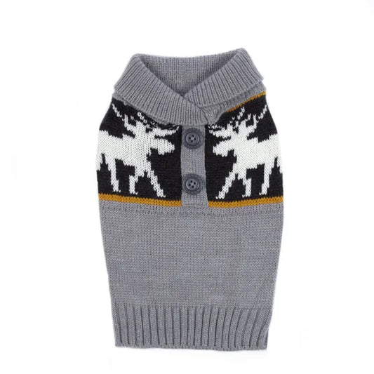 Casual Canine Moose Print Sweater