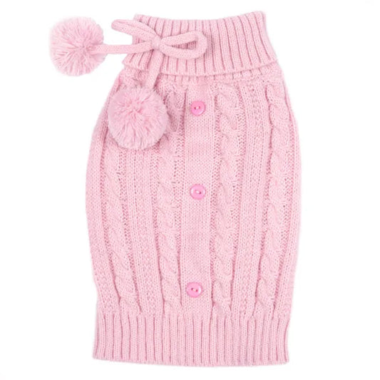 East Side Collection Pink Cable Knit Sweater