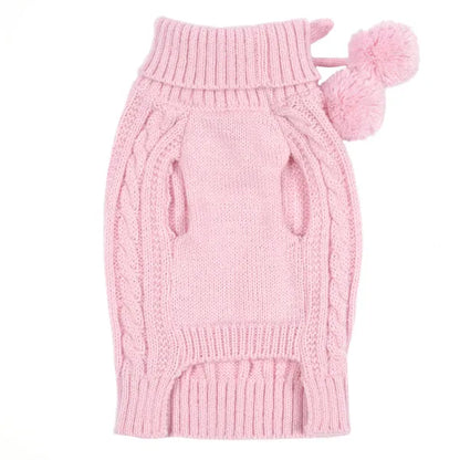 East Side Collection Pink Cable Knit Sweater