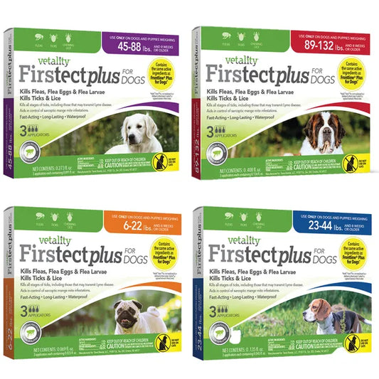 Vetality Firstect Plus For Dogs 3 Month Spot On