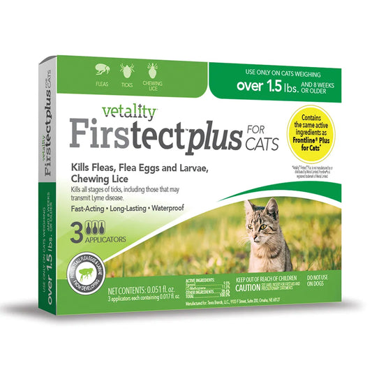 Vetality Firstect Plus Spot On For Cats 1.5+ Lbs 3 Month
