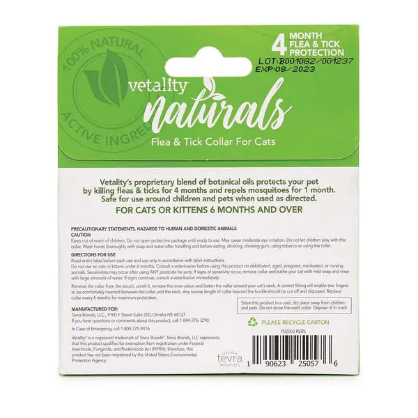 Venality Naturals Flea And Tick Collars For Cats